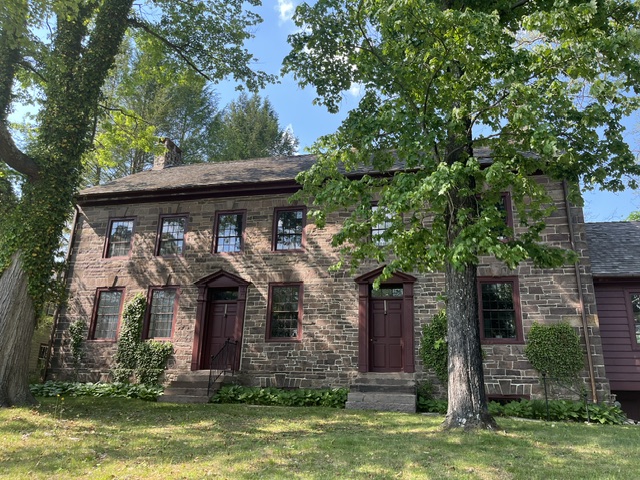 Front of old stone house